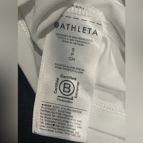 ⚪️ATHLETA PACIFICA ILLUME WHITE DRESS Women’s Size Small⚪️ - Picture 8 of 10